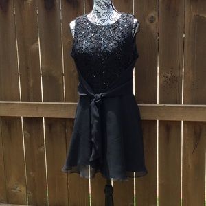 E D Michaels Black Party Dress
